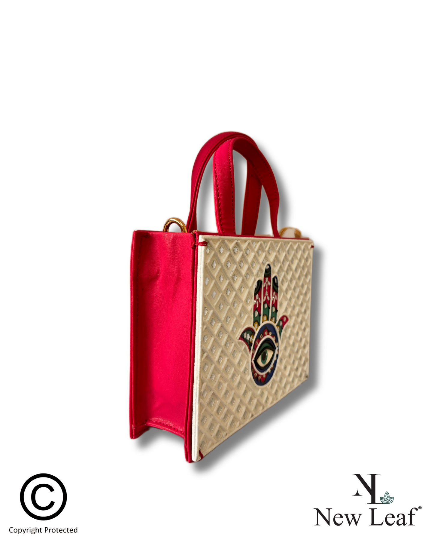 Hamsa Lippan Art Handcrafted Zipper Sling