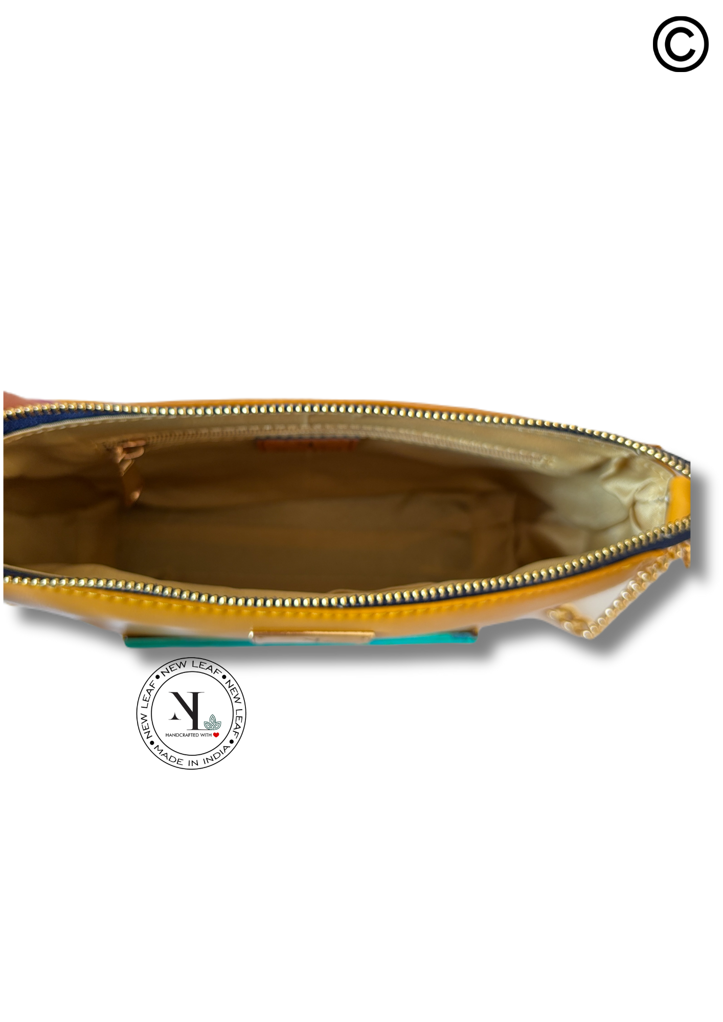 Boho Soul Lippan Art Handcrafted Baguette Bag/Sling