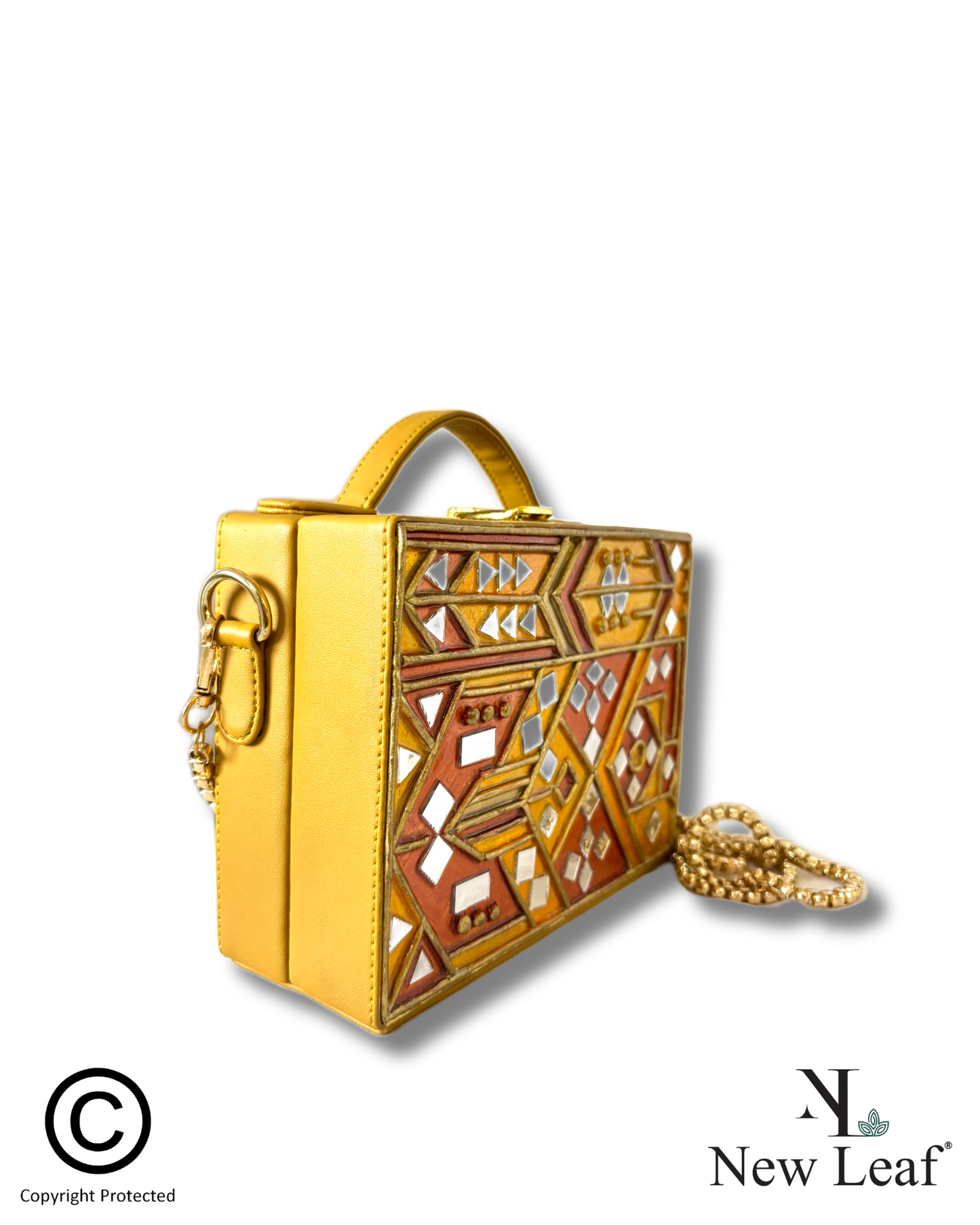 Party Lippan Art Box Sling Bag