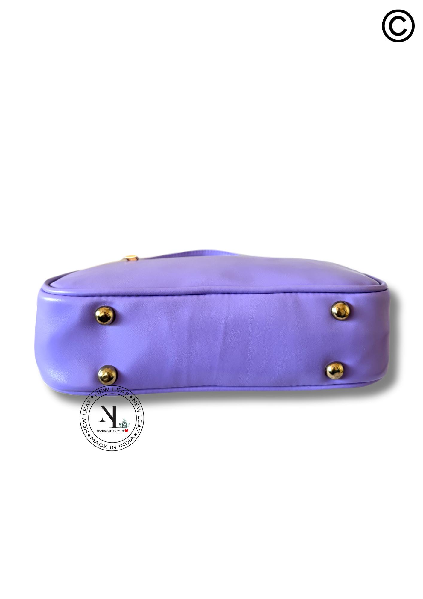 Lilac Mist Lippan Art Handcrafted Baguette Bag/Sling
