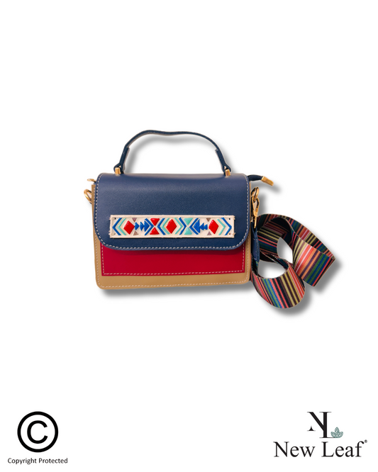 Lippan Charm Mini  Colour Block Handcrafted Hand Bag/Sling