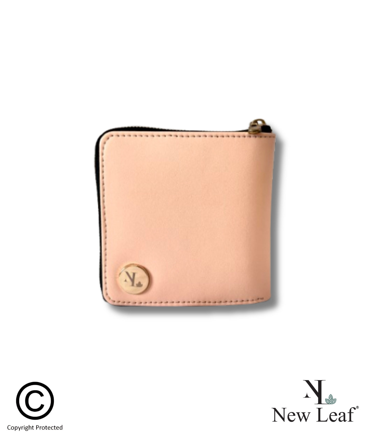 Mandala Peach Lippan Art Mini Wallet