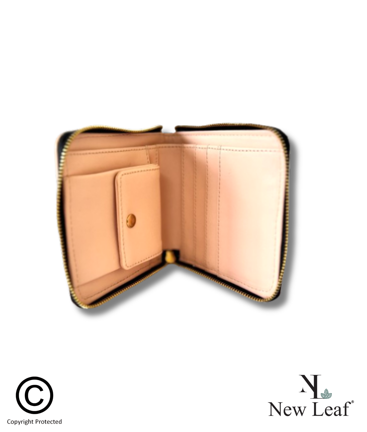 Mandala Peach Lippan Art Mini Wallet