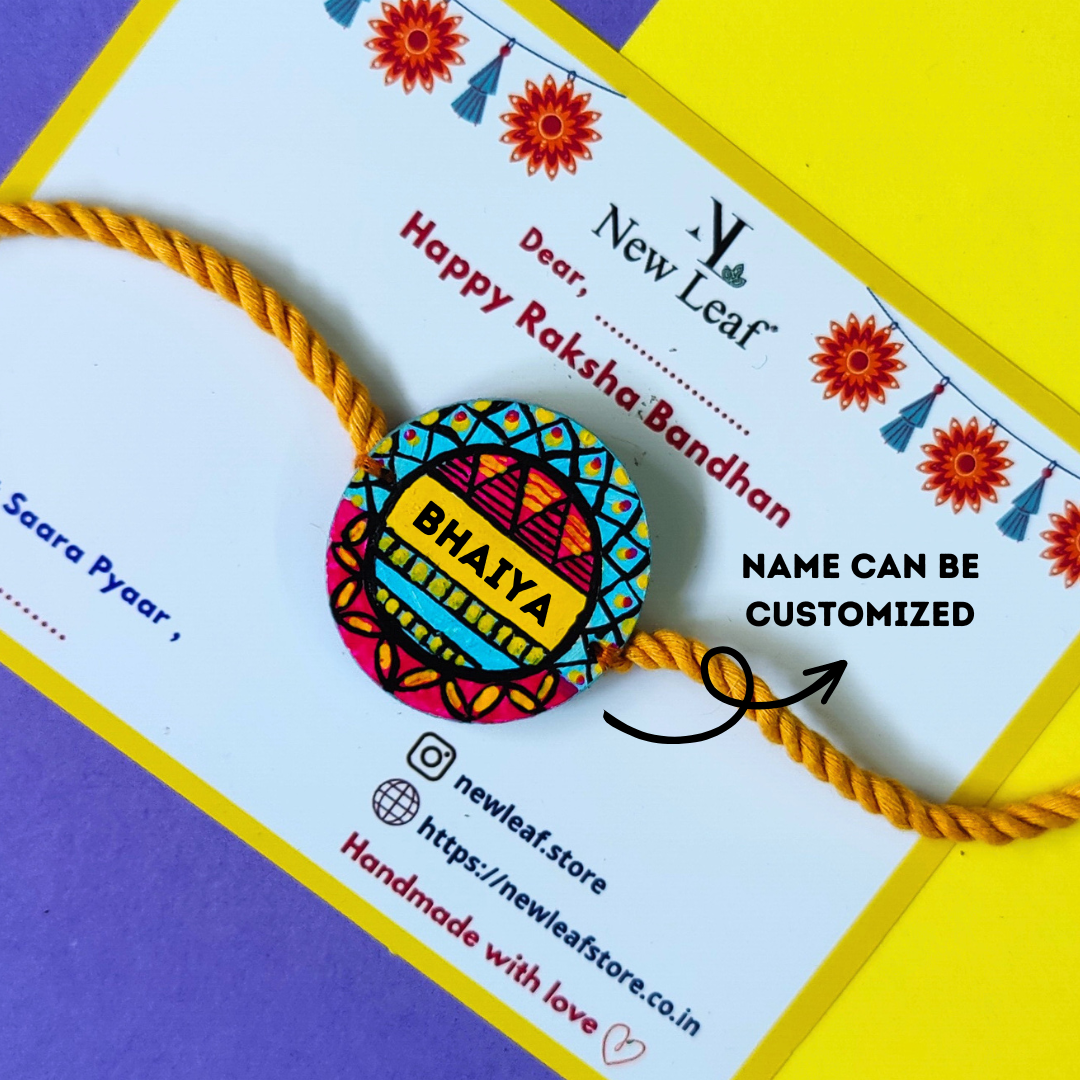 Customised Name Hand Painted Rakhi