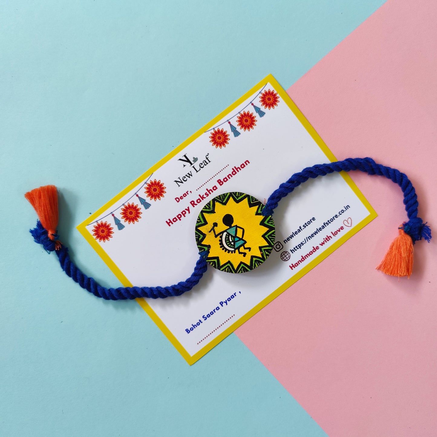 Warli Hand painted Rakhi