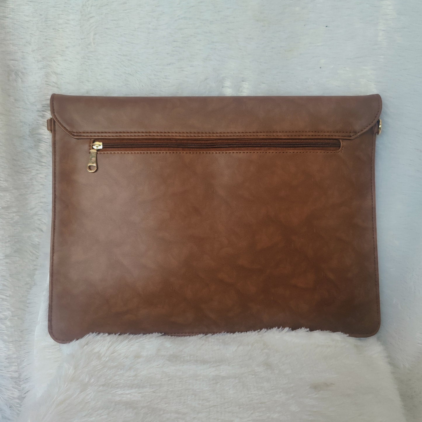 Quirky Handcrafted Laptop Bag with Belt