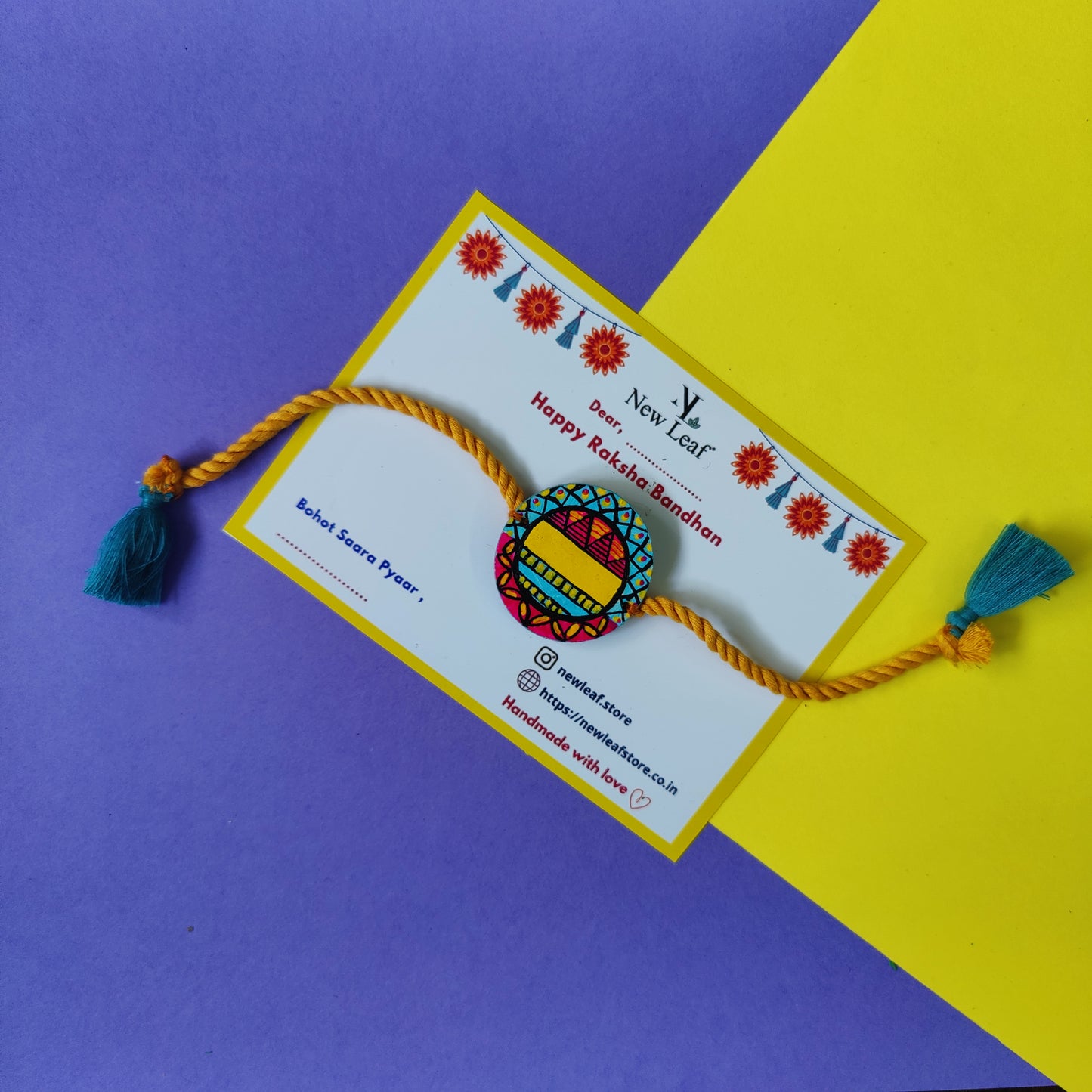 Customised Name Hand Painted Rakhi