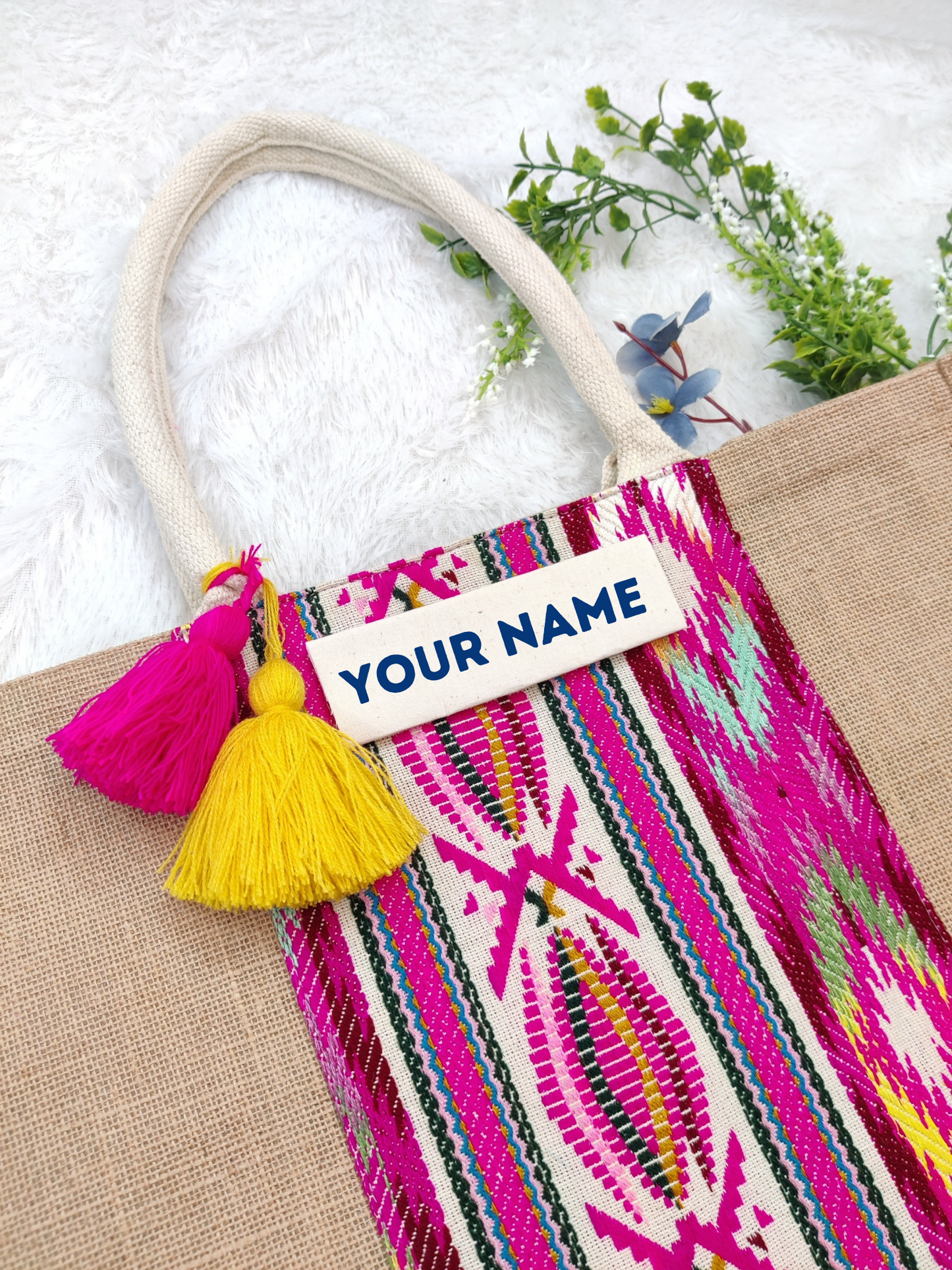 Customized  Everyday Jhola Jute Bag- Large