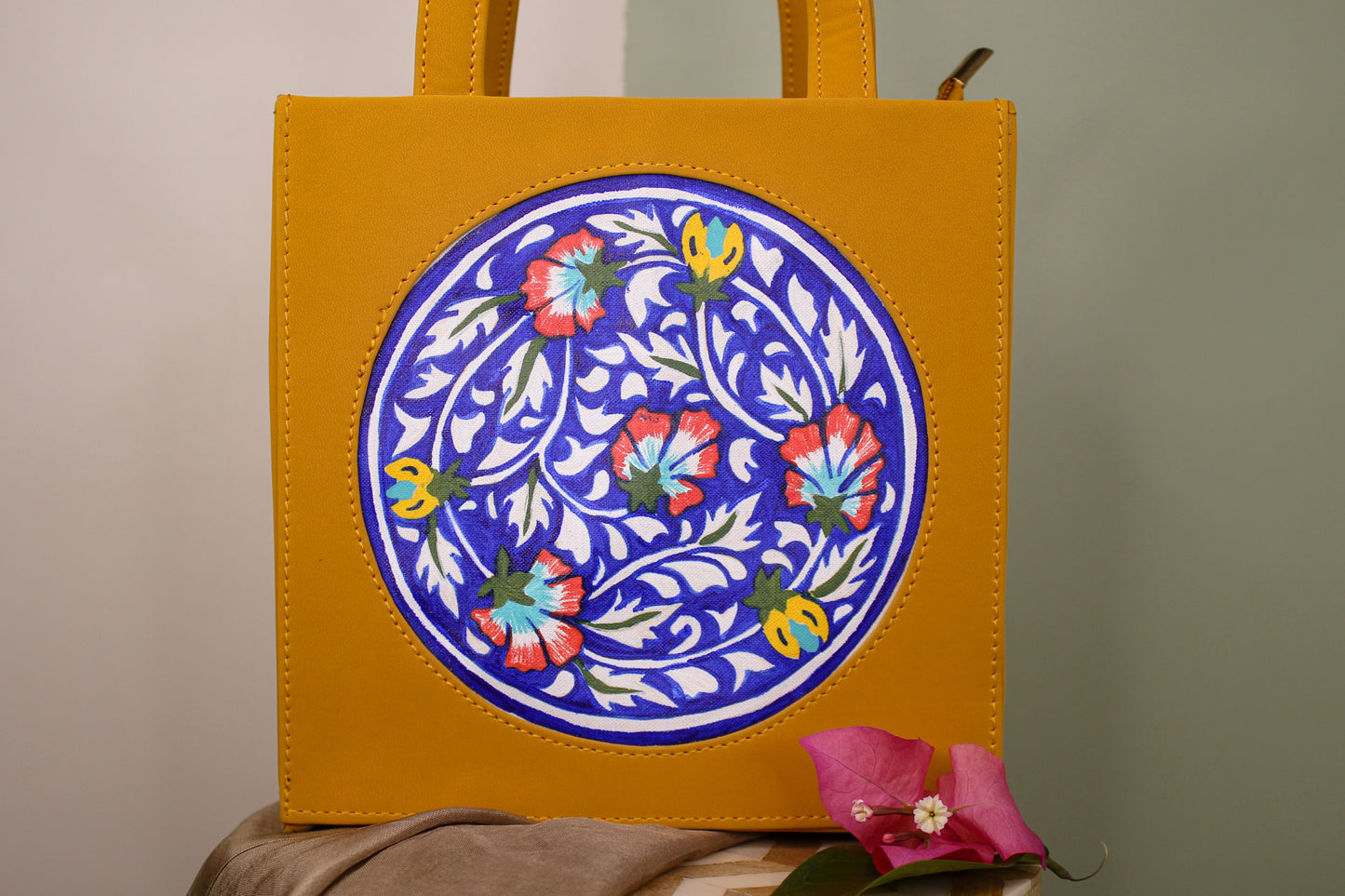 Suryamukhi Hand-painted Mini Handbag/ Sling