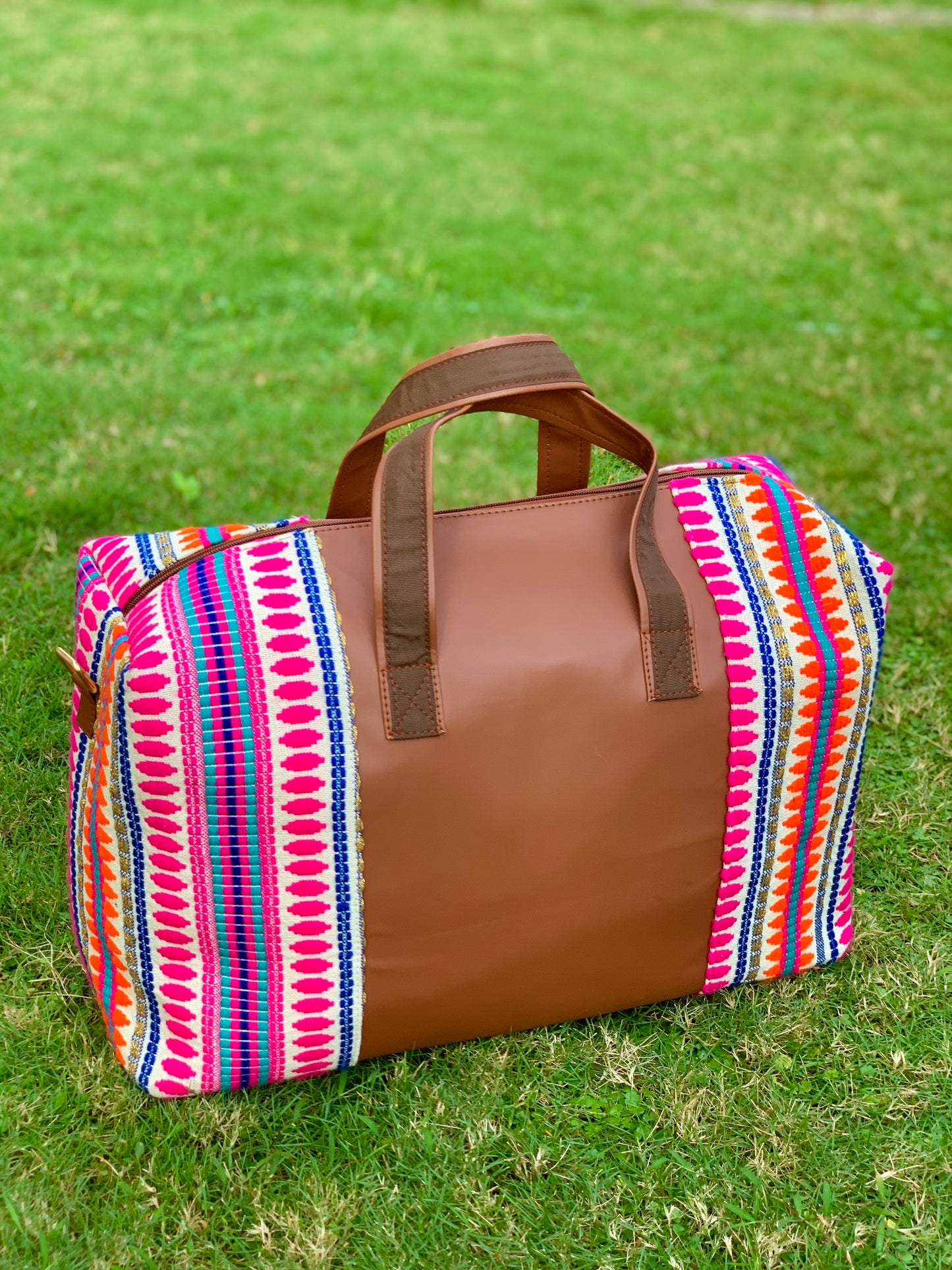 Gulabo Jacquard Weekender Travel Bag