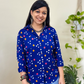 Ambar Neela  Handcrafted Pure Bandhani Unisex Shirt