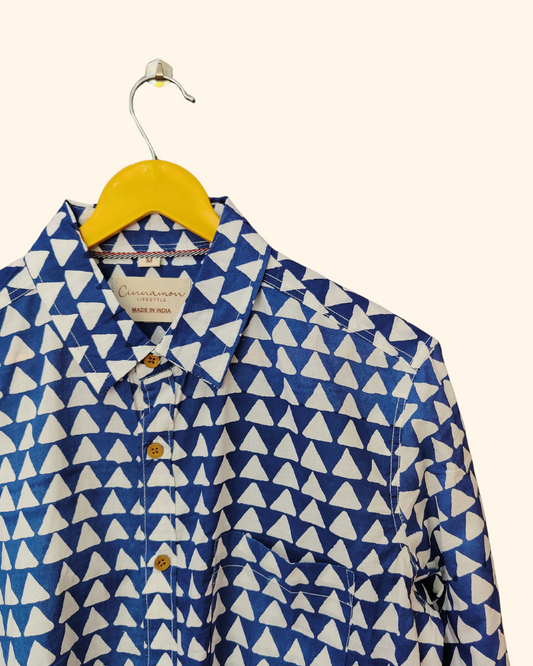 Indigo Triangle Full Sleeves Unisex Shirt