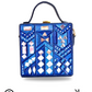 Azure Charm Mini Lippan Art Box Bag