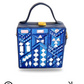 Azure Charm Mini Lippan Art Box Bag