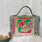 Green Lotus Lippan Art Handcrafted Rectangle Box Bag