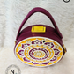 Mini Mandala Lippan Art Handcrafted Circle Box Bag