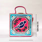 Mini Peacock Lippan Art Handcrafted Square Box Bag