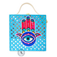 Hamsa Square Lippan Art Handcrafted Box Bag