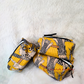 Cat Cotton Quilted Pouches - Set of 3