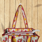 Horses Cotton Quilted Tote Bag with zipper