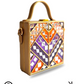 Royal Lavender Mini Lippan Art Box Bag