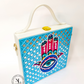 Hamsa Square Lippan Art Handcrafted Box Bag