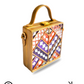 Royal Lavender Mini Lippan Art Box Bag