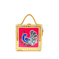 Mini Peacock Lippan Art Handcrafted Square Box Bag