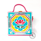 Mini Lotus Lippan Art Handcrafted Square Box Bag