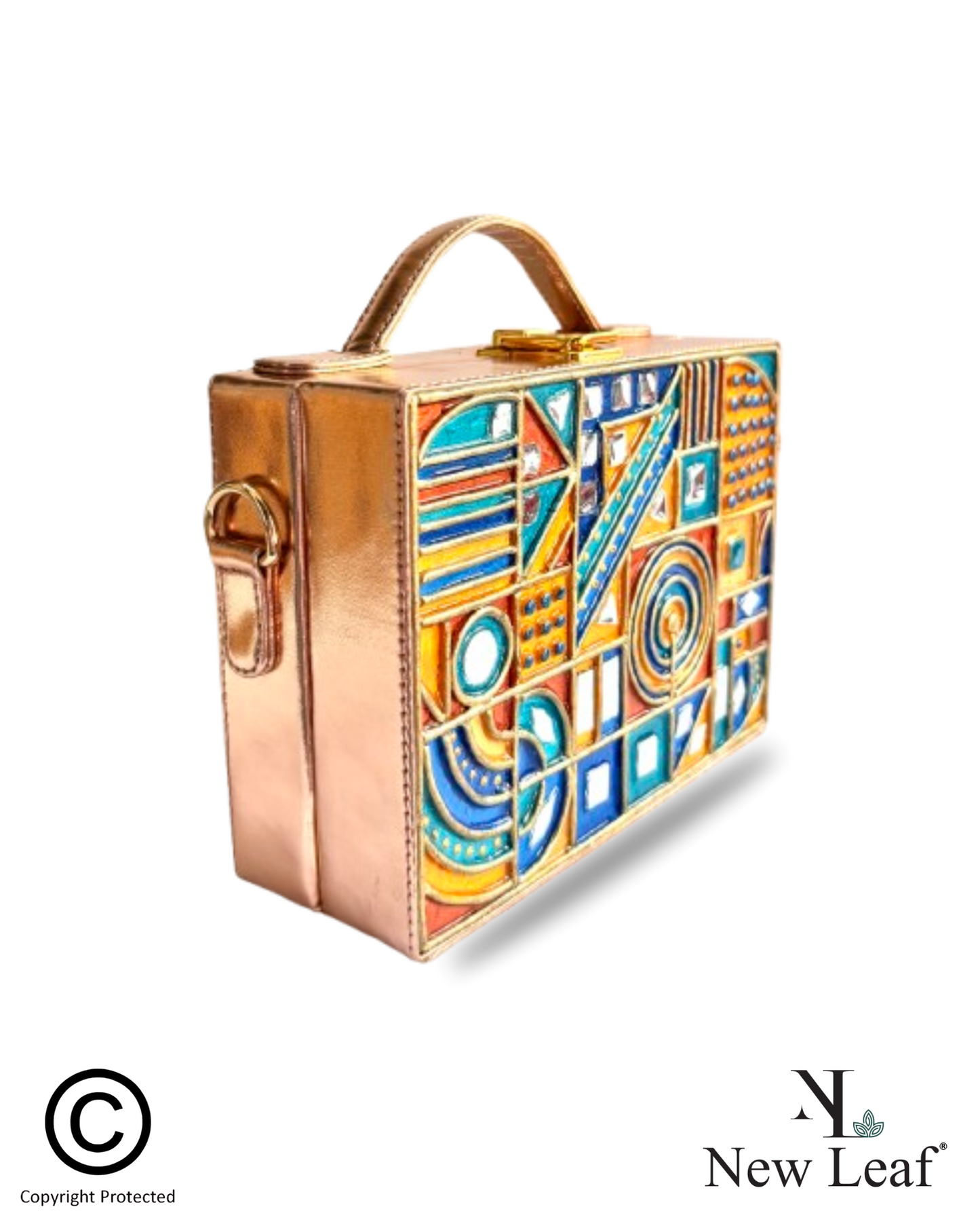 Opulent Aura Lippan Art Box Bag