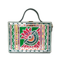 Green Lotus Lippan Art Handcrafted Rectangle Box Bag