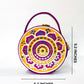 Mini Mandala Lippan Art Handcrafted Circle Box Bag