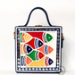 Mini Fish Lippan Art Handcrafted Square Box Bag