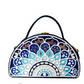 Mandala Lippan Art Handcrafted Semi Circle Box Bag