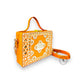 Sunflower Lippan Art Handcrafted Box Bag