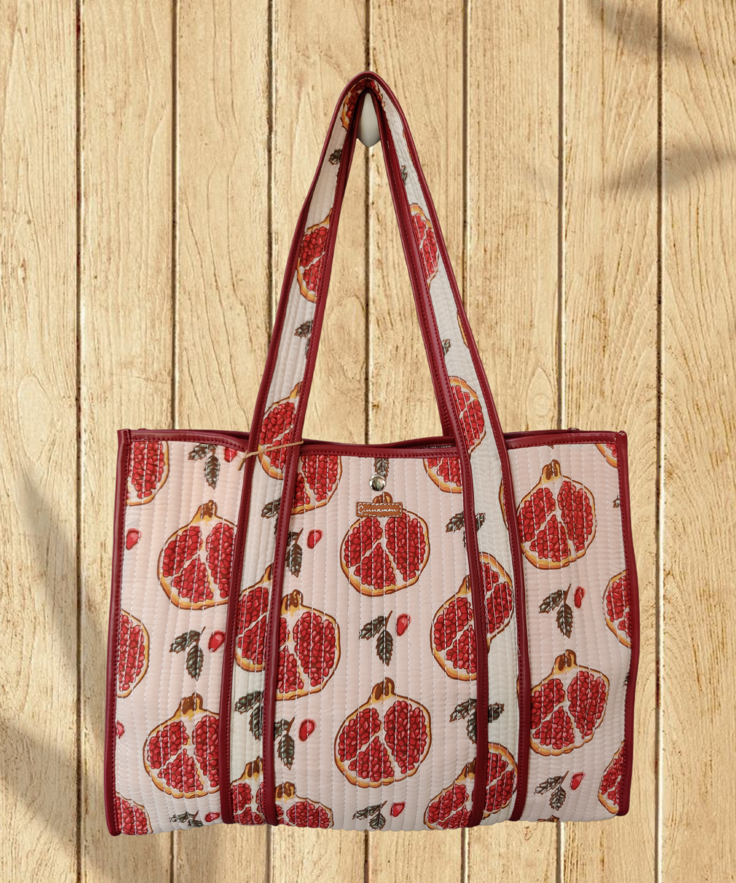 Anar Cotton Quilted Tote Bag