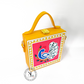 Mini Peacock Lippan Art Handcrafted Square Box Bag