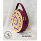 Mini Mandala Lippan Art Handcrafted Circle Box Bag