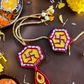 Satya Handmade Lippan Art Rakhi and Lumba Set