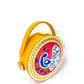 Mini Peacock Lippan Art Handcrafted Circle Box Bag