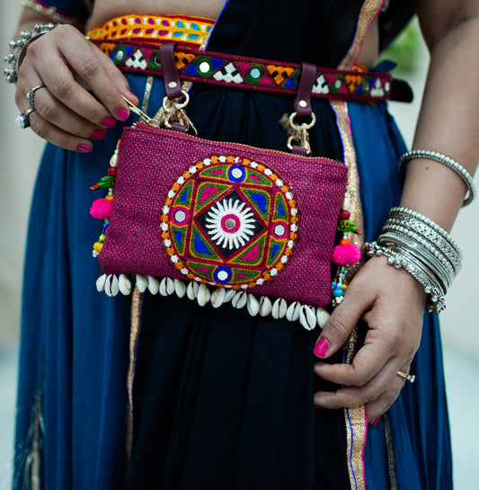 Kum Kum Raag Handcrafted Waist Bag