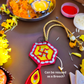 Satya Handmade Lippan Art Rakhi and Lumba Set