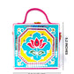 Mini Lotus Lippan Art Handcrafted Square Box Bag