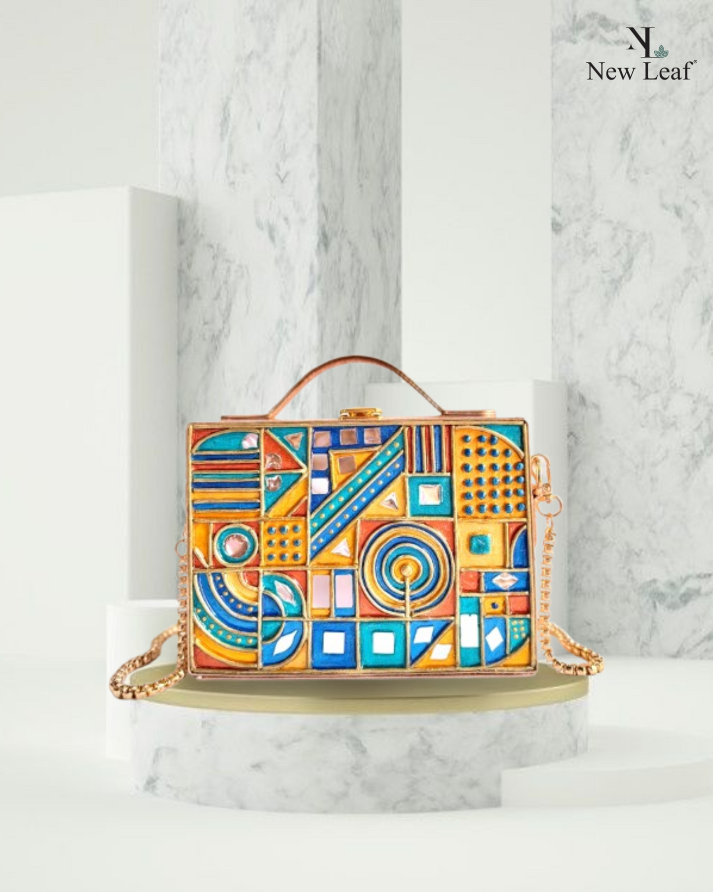 Opulent Aura Lippan Art Box Bag