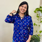 Ambar Neela  Handcrafted Pure Bandhani Unisex Shirt