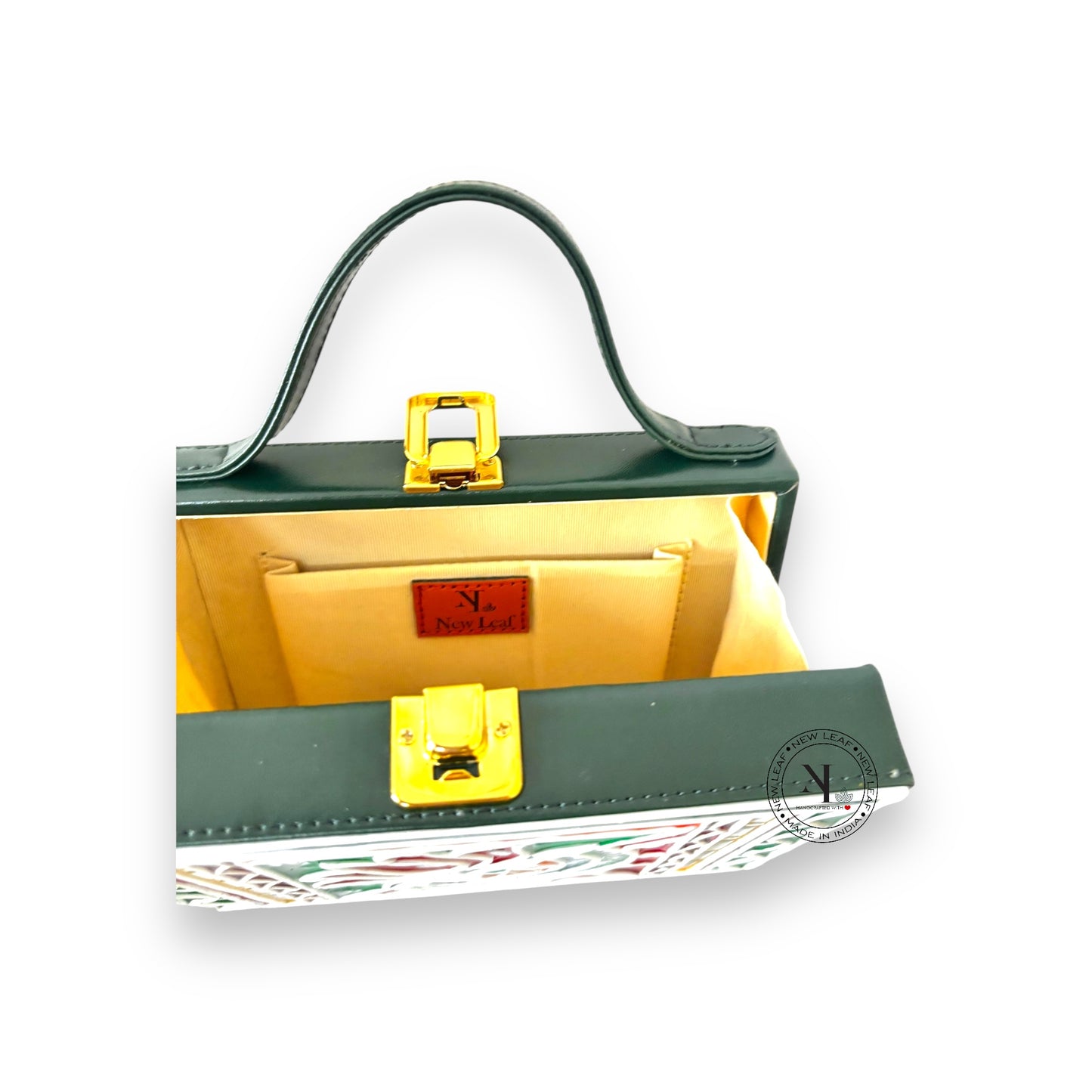 Lotus Lippan Art Handcrafted Box Bag