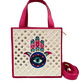 Hamsa Mini Lippan Art Handbag with zipper