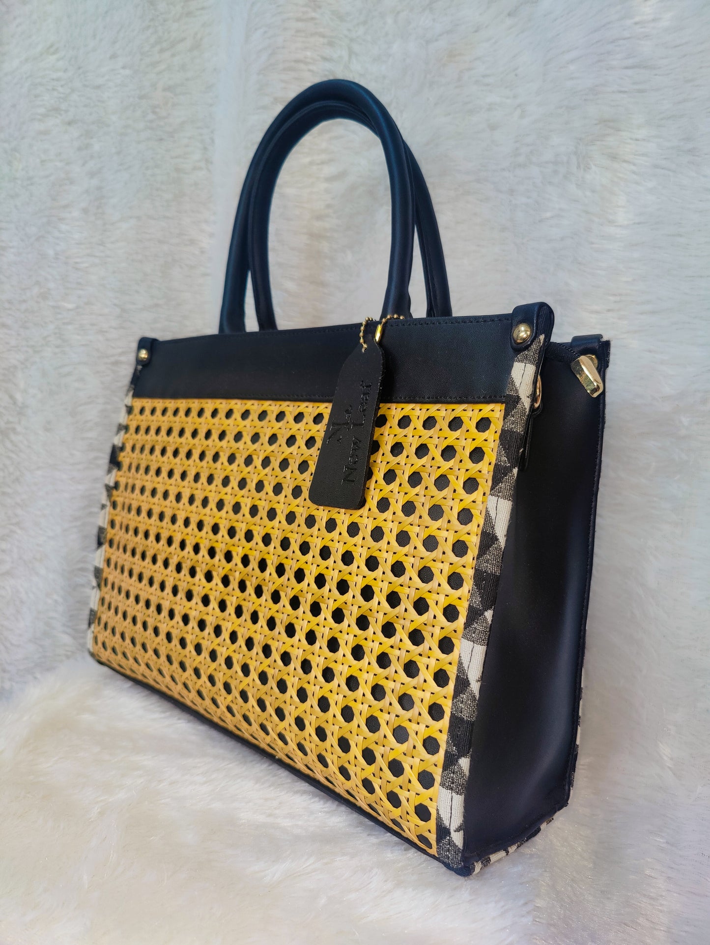 Cane Handcrafted  Handbag with Sling