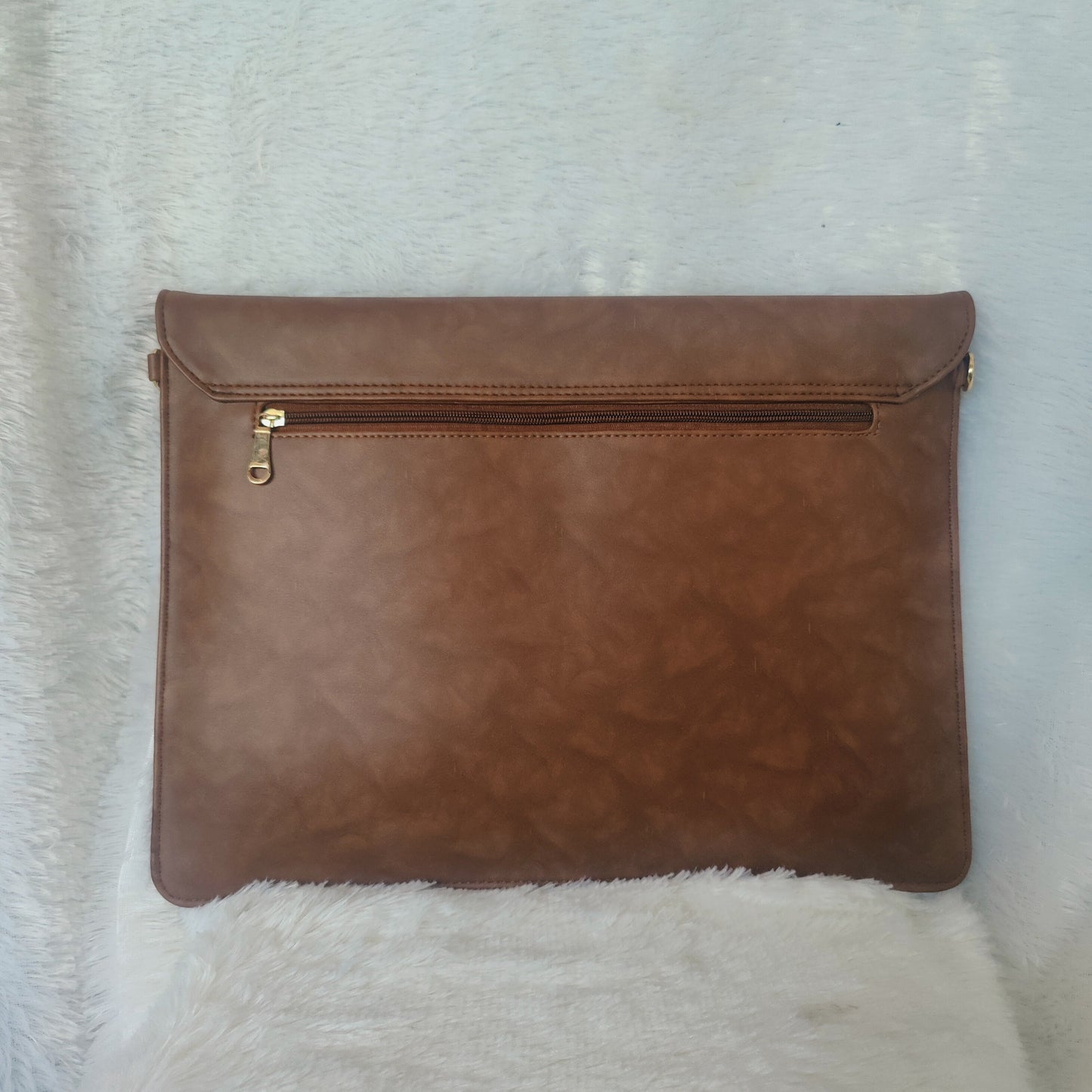 Quirky Handcrafted Laptop Bag with Belt