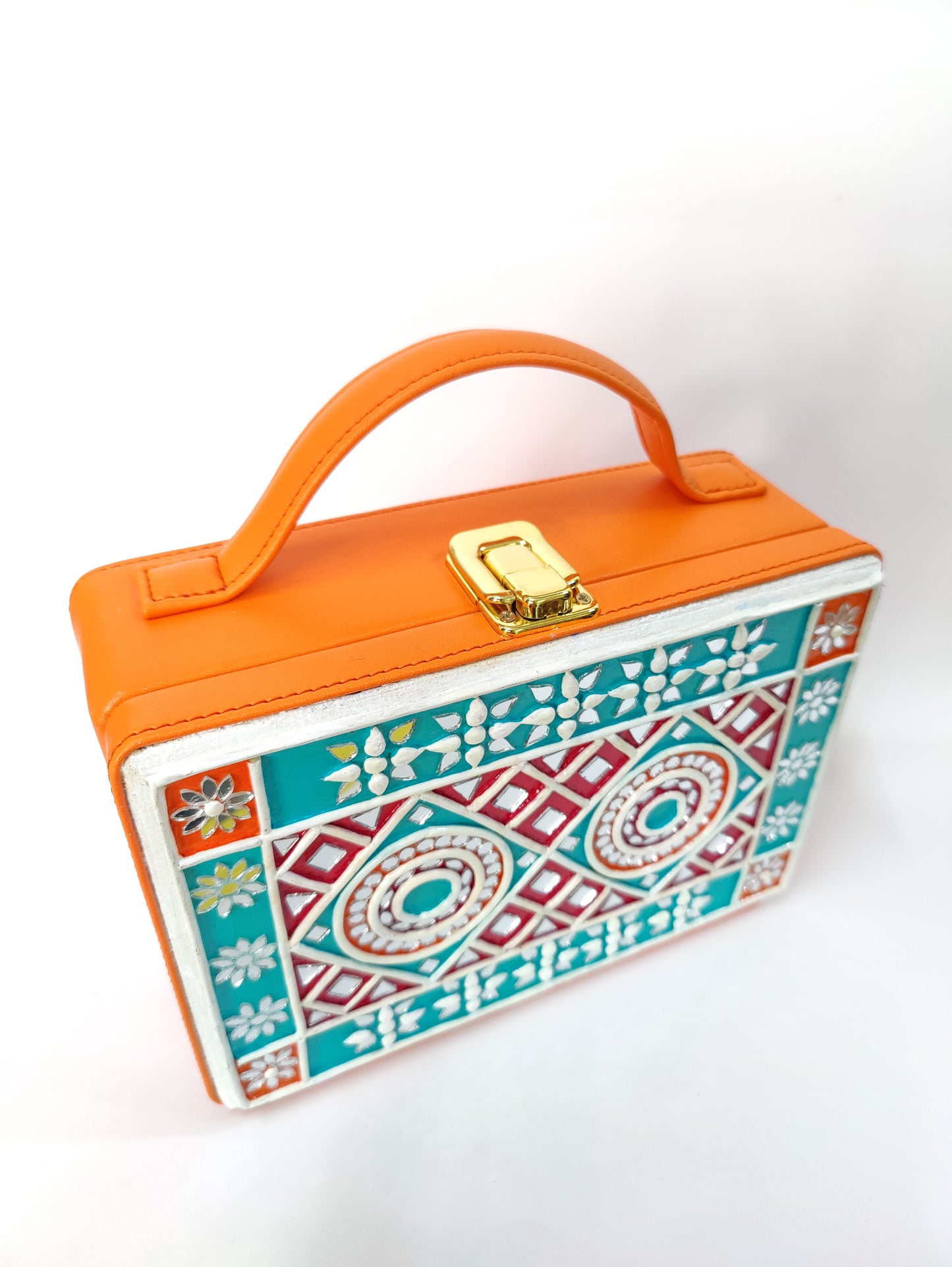 Geometric Lippan Art Handcrafted Luxury Box